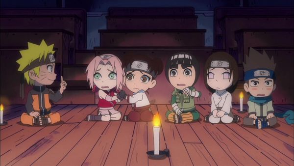 Naruto Spin-Off: Rock Lee & His Ninja Pals - A Hot Night for a Chilling Tale / The Hokage's Tears aren't for Decoration!