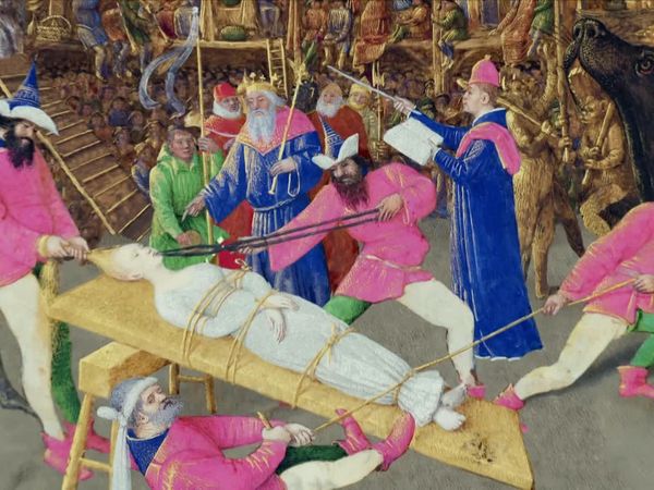 Los Secretos de las Grandes Pinturas - El Martirio de Santa Apolonia (1461) Jean Fouquet