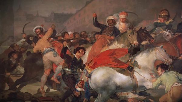 Los Secretos de las Grandes Pinturas - 2 de Mayo de 1808 en Madrid (1814) Fransisco de Goya