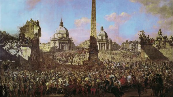 Los Secretos de las Grandes Pinturas - Vista de Varsovia desde la Terraza del Palacio Real (1773) por Bernardo Bellotto