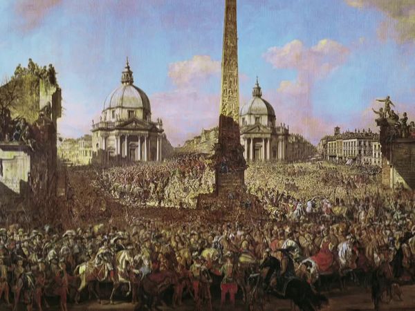 Los Secretos de las Grandes Pinturas - Vista de Varsovia desde la Terraza del Palacio Real (1773) por Bernardo Bellotto