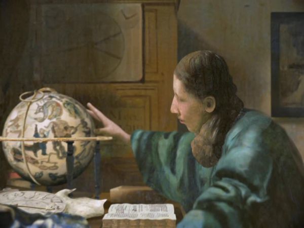 Los Secretos de las Grandes Pinturas - El Astrónomo (1668) por Johannes Vermeer