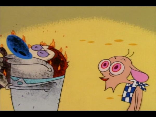 Ren & Stimpy - Ein Herz und ein Geflügel / Pulvertoastmann gegen Waffelweib