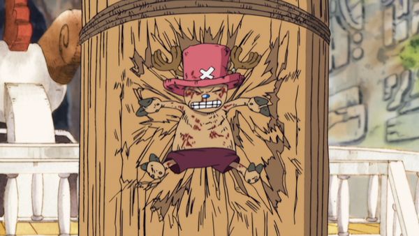 One Piece - Chopper in danger! Former god vs. Priest shura!