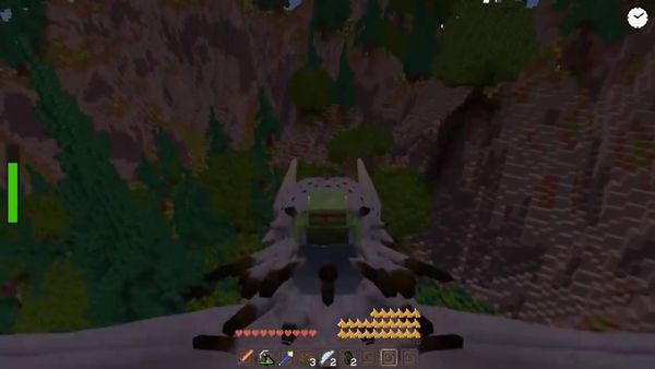 Tiny Turtle Minecraft Dragons - Bewilderbeast Eats a Fire Nation General!