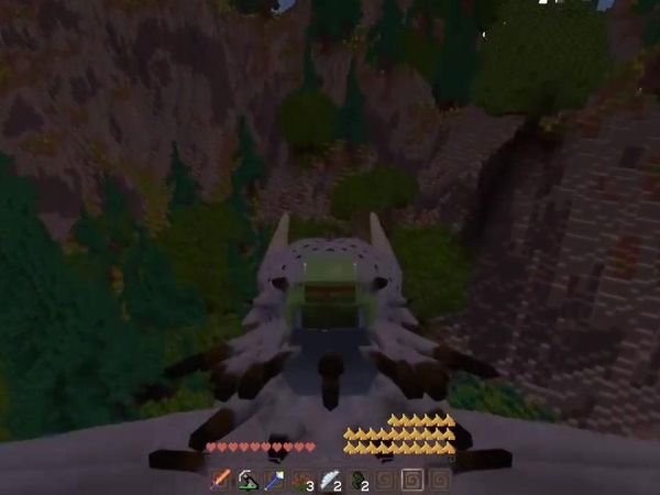 Tiny Turtle Minecraft Dragons - Bewilderbeast Eats a Fire Nation General!