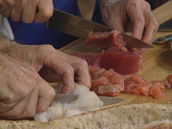 Julia & Jacques Cooking at Home - Sandwiches - Croques Monsieur et Madame to Pain Bagnat