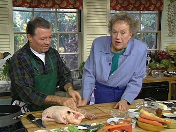 Julia & Jacques Cooking at Home - Duck - Julia’s Original French Chef Recipe, Jacques Roasted Duck Breast Salad