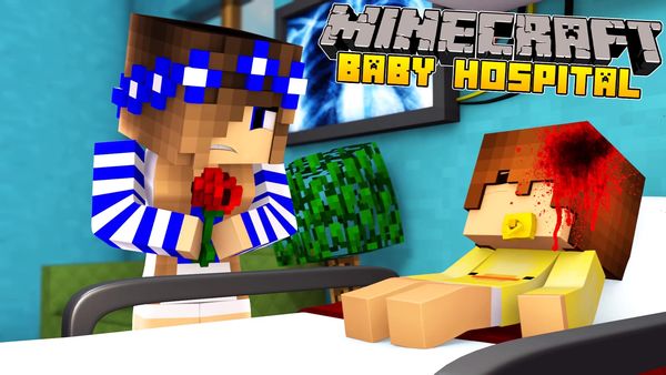 Little Carly Plays Minecraft - Baby Hospital - Baby Duck Gets Sick!