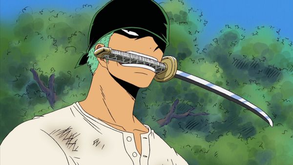One Piece - Zoro bares his fangs! A savage animal stands in the way!