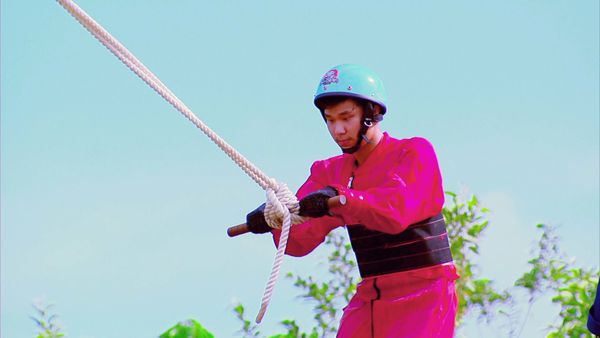 Takeshi's Castle - Scratch humain et mur glissant