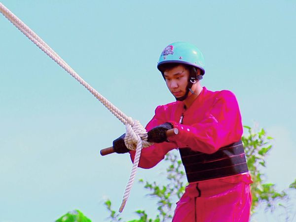 Takeshi's Castle - Scratch humain et mur glissant