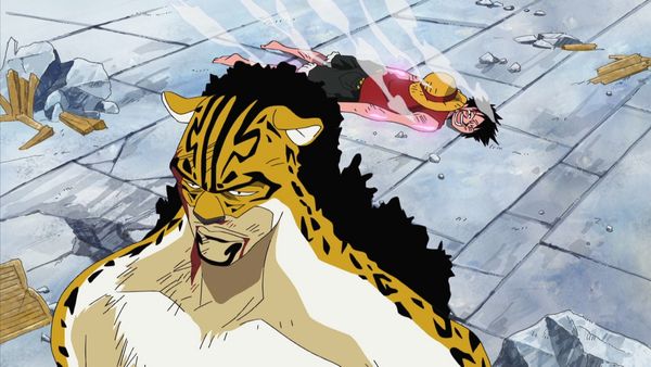 One Piece - Water 7 Saga - ¡Puños llenos de emoción! Luffy lanza su Ametralladora con todas sus fuerzas