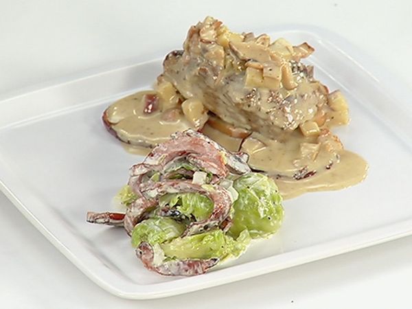 Sazón para el Mundo - Medallones de Ternera con Ensalada de Coles de Bruselas