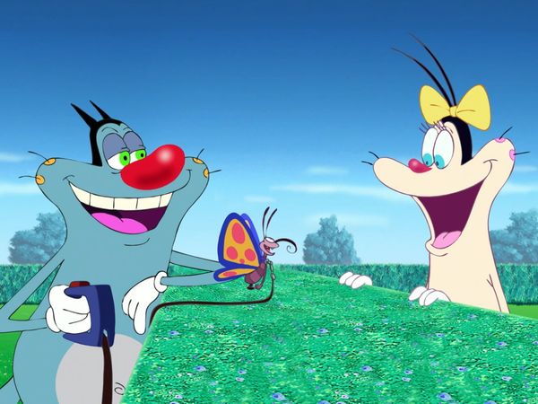 Oggy et les cafards - La course aux papillons | La course aux baignoires | Skate attitude