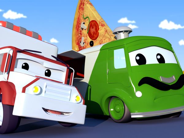 Amber the Ambulance - Carlo escorrega na chuva / Tyler machuca seus pneus / Ben come uma pimenta picante / Tao não pára de espirrar