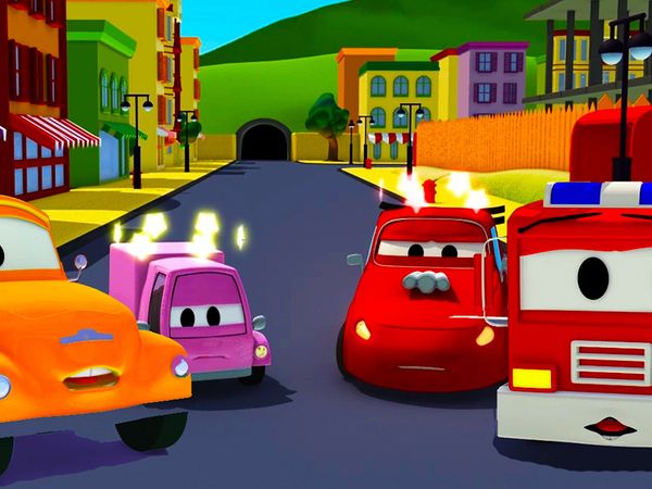 Car Patrol - O acidente / O Aniversário do MaTiny Town / Problema com as Rodas do Carro de Corrida / O incêndio florestal