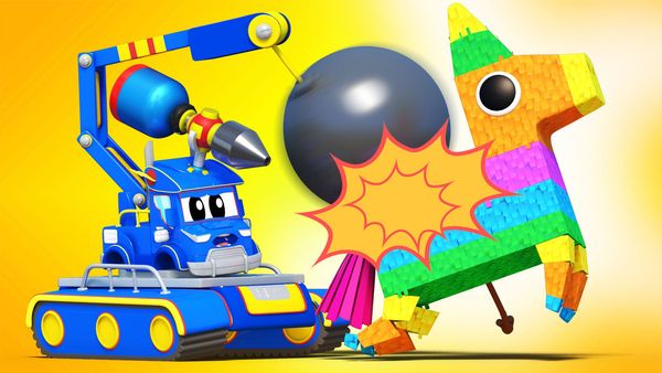 Super Truck - A pinhata de aniversário / Colheitadeira e crianças na lama / A escavadeira maluca / Basquete maluco