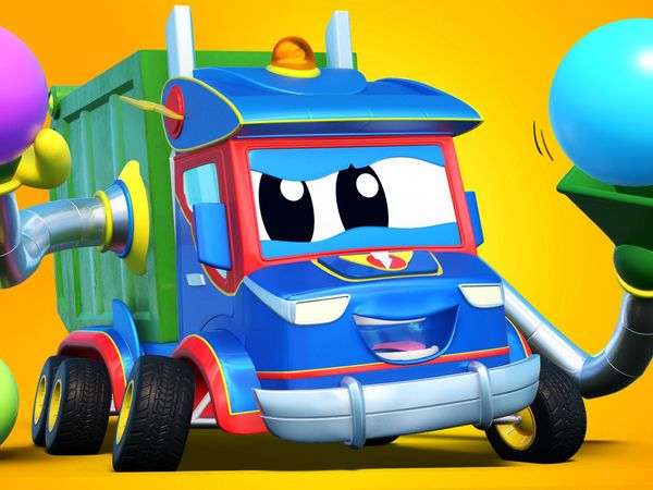 Super Truck - Verão: bolas caindo no rio / Ovos de Páscoa perdidos / Escavadeira e piscina de bolinhas / Piquenique na fazenda e o T-Rex