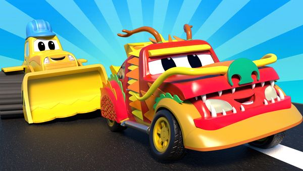 Super Truck - O carro do dragão está em apuros / O trator cai do telhado / --1 balão astronauta decolar / O perigo da queda de balão