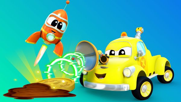 Car City Super: Tom The Tow Truck - A caça ao tesouro do Tom the Tow Truck o Inventor / O congelador do Tempo / Bolo Gigante do Tom the Tow Truck / Caminhão de Bombeiros é clonado