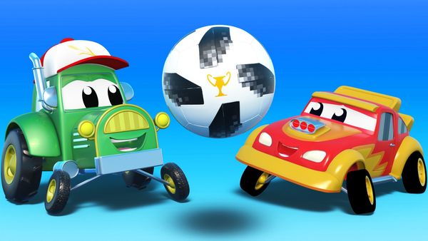 Car City Super: Tom The Tow Truck - Jogo de Futebol de Carros e Caminhões / Tom the Tow Truck desenha um Dinossauro / Caminhões Aranha / Equipe de resgate da construção