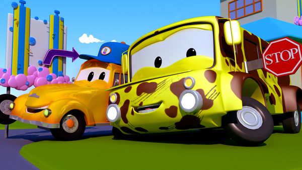 Tom's Car Wash - Lily, o ônibus / Jeremy, o táxi / Chuck, o guindaste hidráulico / Carl Super Trucko, o pizzaiolo