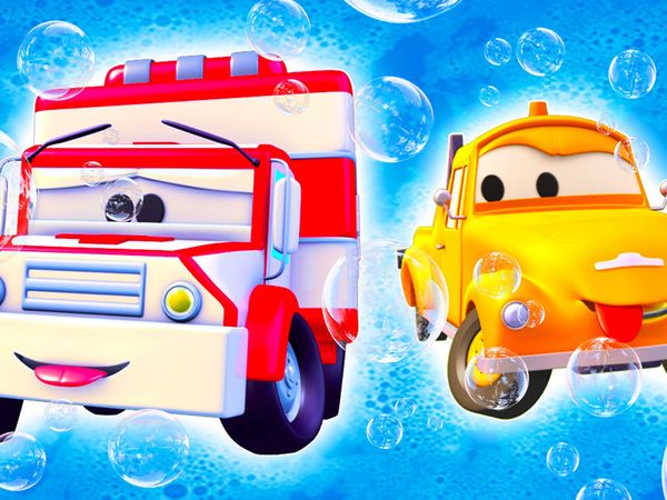 Tom's Car Wash - Amber a ambulância / Dane, o guindaste de demolição está sujo / O bebê Suzy / Steve, o Rolo compressor