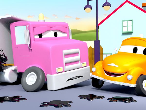 Tom the Tow Truck - Flavy, o caminhão de plataforma / Lily, o ônibus / Christopher, o misturador de concreto / Franck o Caminhão de Bombeiro