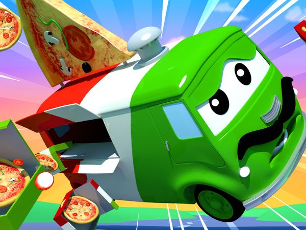 Tom the Tow Truck - Carl Super Trucko, o pizzaiolo / Sam dirige distraído / Marley, o caminhão monstro / Pequeno Charlie e pequeno Jeremy ficam enrolados na corda