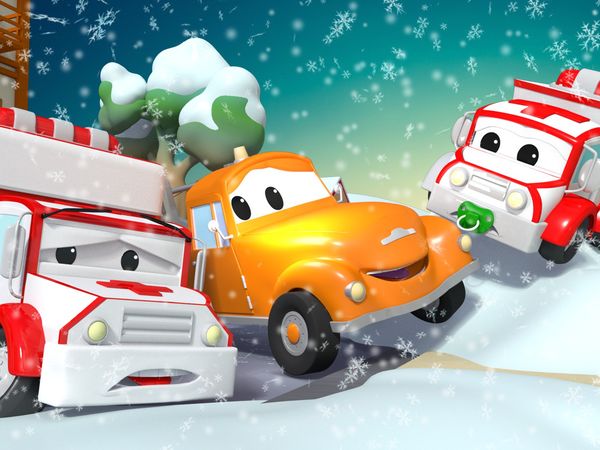 Tom the Tow Truck - Amber, a ambulância, não consegue dar partida / Amber, a ambulância / A criança mais barulhenta da Cidade do Carro / Tom the Tow Truck ajuda o Tyler