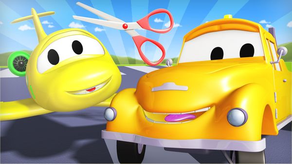Tom the Tow Truck - Pequena Penny está com problemas no céu / Hector o Helicóptero / Jerry o Carro de Corrida Vermelho / Carl Super Trucko o Pizzaïolo