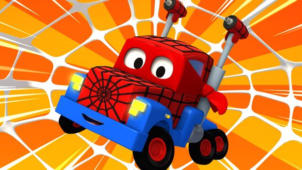 Carl Super Truck - O caminhão aranha / Dia das Mães: o caminhão de reciclagem / Dia de Páscoa: o coelhinho da páscoa / Carl Super Truck é um trampolim