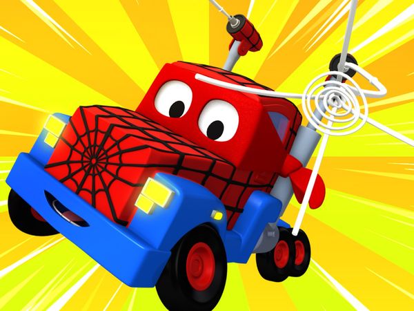 Carl Super Truck - O caminhão aranha / Dia das Mães: o caminhão de reciclagem / Dia de Páscoa: o coelhinho da páscoa / Carl Super Truck é um trampolim