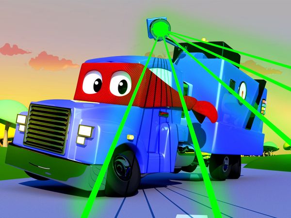 Carl Super Truck - O caminhão de clonagem / O guindaste magnético / O mini caminhão / O caminhão cavaleiro