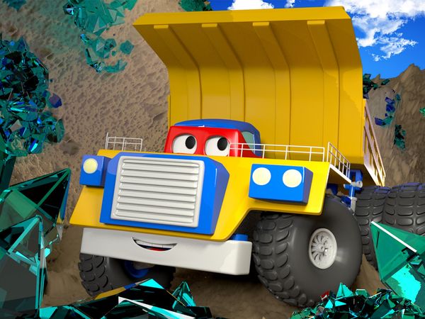 Carl Super Truck - O caminhão de mineração / O caminhão britadeira / A broca gigante / O caminhão aspirador