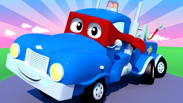 Carl Super Truck - O caminhão guincho / O caminhão ambulância / O guindaste de demolição / O caminhão foguete