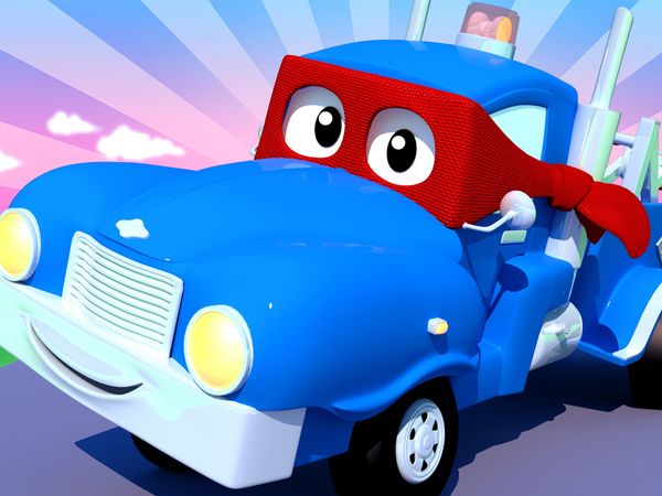 Carl Super Truck - O caminhão guincho / O caminhão ambulância / O guindaste de demolição / O caminhão foguete