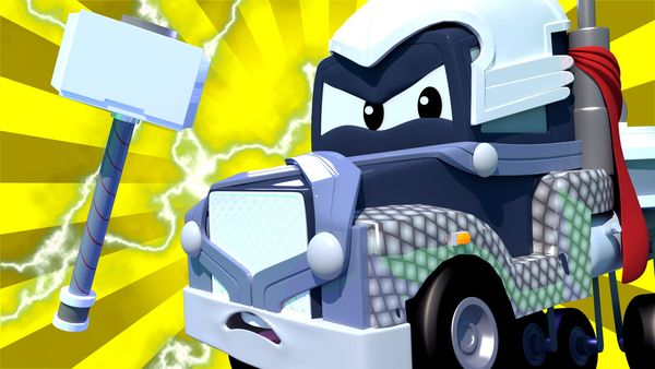 Carl Super Truck - Carl Super Truck é Thor / O caminhão parque aquático / O caminhão dinossauro / Carl Super Truck é um Caminhão de Guerra Nas Estrelas