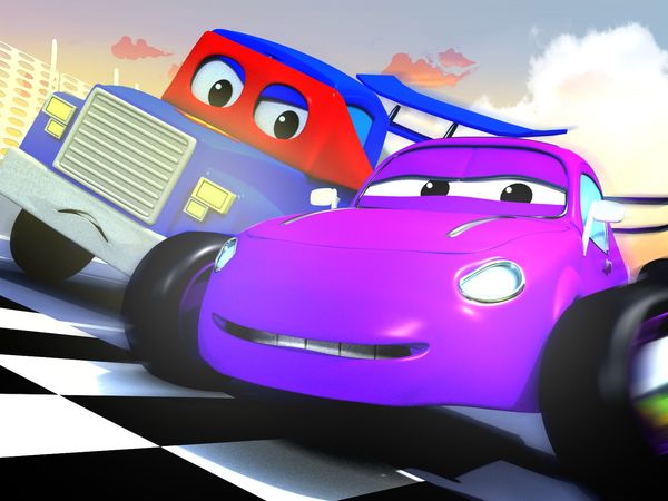 Carl Super Truck - O carro de corrida / O pequeno caminhão / O arado de neve / O submarino