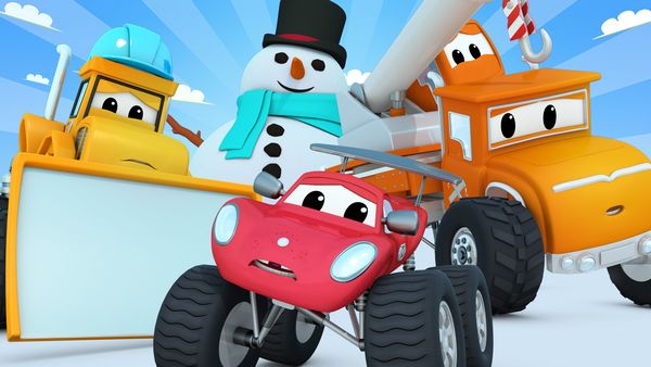 Monster Town - Boneco de neve e carro congelando / Inverno: resgate de snowboard / Miranda a ambulância cai no rio / Corrida na praia