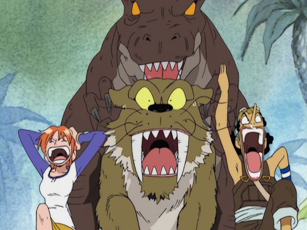 One Piece - Arabasta Saga - ¡Un duelo gigante! Los gigantes Dorry y Broggy