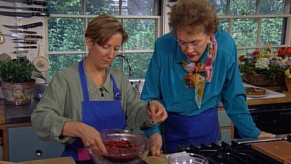 Baking With Julia - Raspberry-Fig Crostata with Flo Braker and Leslie Mackie