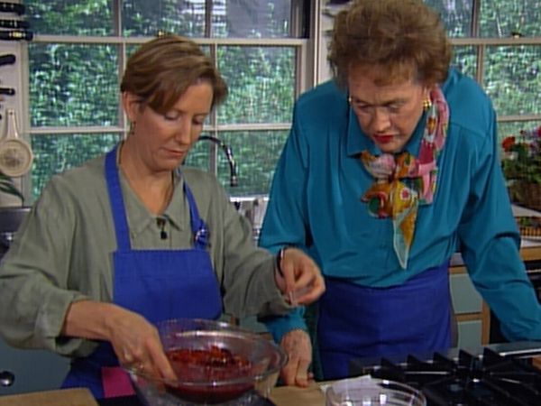 Baking With Julia - Raspberry-Fig Crostata with Flo Braker and Leslie Mackie