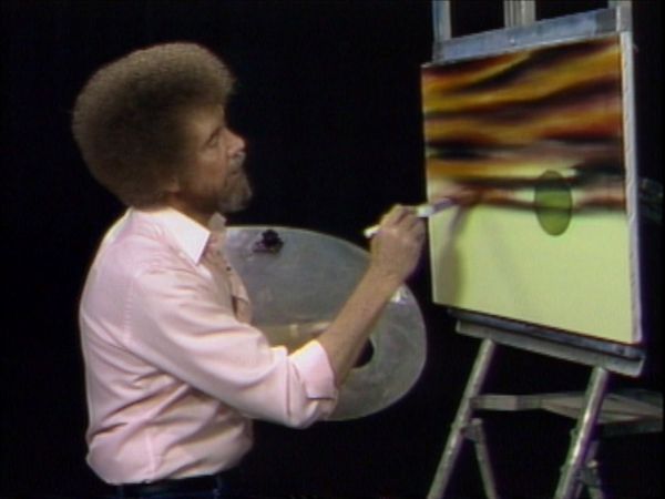 The Joy of Painting with Bob Ross - Evergreens at Sunset