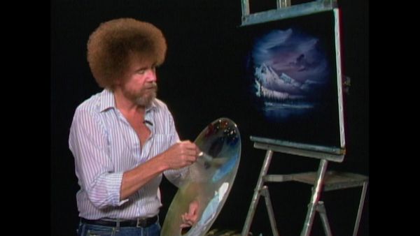 The Joy of Painting with Bob Ross - Hidden Winter Moon Oval