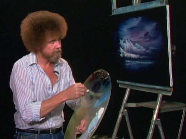 The Joy of Painting with Bob Ross - Hidden Winter Moon Oval