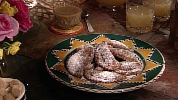 Baking With Julia - Banana-Chocolate Beignets with Norman Love
