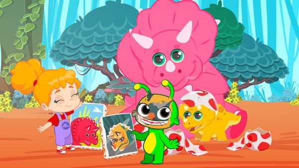Groovy el Marciano - Aprendiendo a dibujar dinosaurios con Groovy y Phoebe
