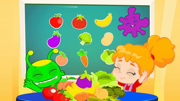 Groovy el Marciano - Aprendiendo a disfrutar de las frutas y las verduras con Groovy y Phoebe